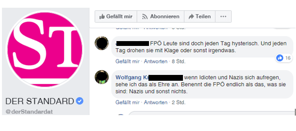 Bild: screenshot Standard-facebook