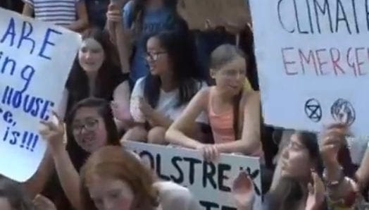 Sceenshot Liveübertragung der Proteste in NY