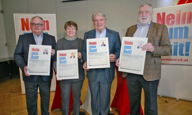 Kampagne „Nein zum Öxit“/APA-Fotoservice/Langegge