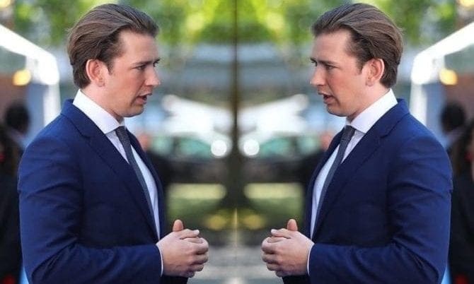 Sebastian Kurz gespiegelt