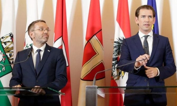 Herbert Kickl und Sebastian Kurz