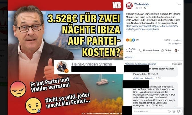 Wochenblick-Umfrage zu Strache