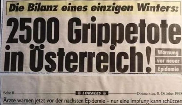 Kronen Zeitung / Grippe