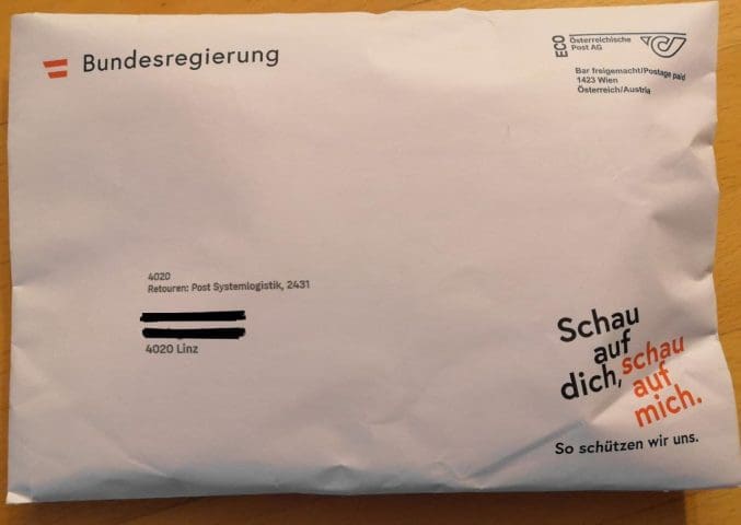 corona-Maskensendung