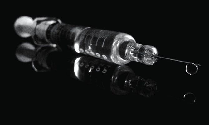 Spritze für Impfung