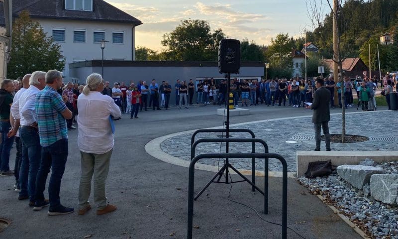 Protest in St. Egyden
