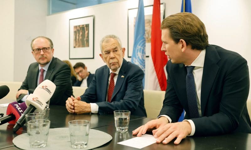 Alexander Schallenberg / Alexander Van der Bellen / Sebastian Kurz