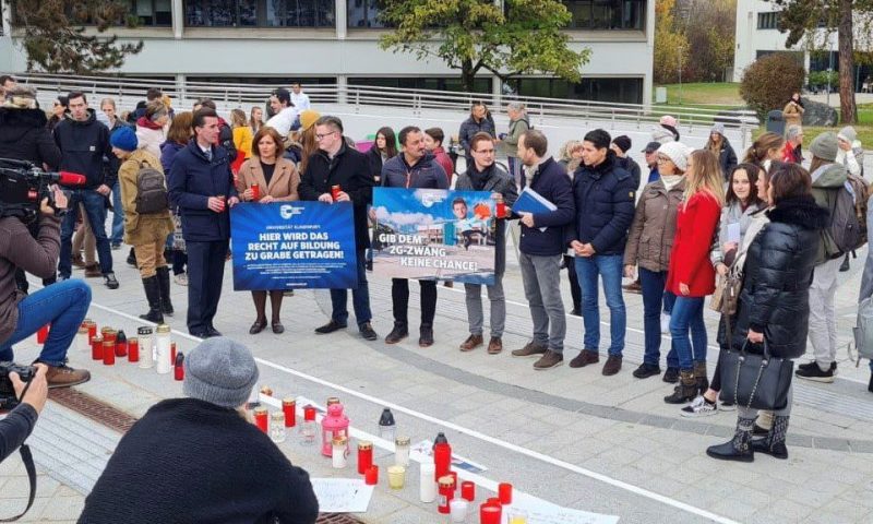 Studentenprotest in Klagenfurt