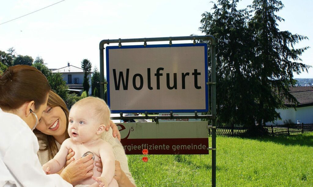 Kinderarzt / Ortstafel Wolfurt