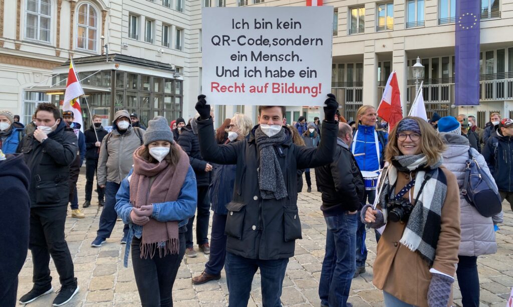Studentenprotest am 7. Jänner in Wien