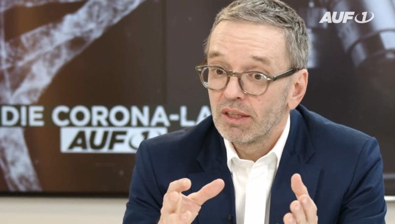 Herbert Kickl im AUF1-Studio