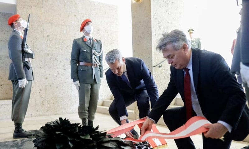 Karl Nehammer und Werner Kogler