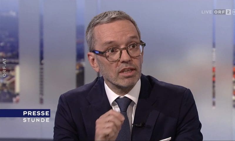 Herbert Kickl / ORF Pressestunde