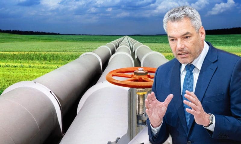 Karl Nehammer und Gasleitungen