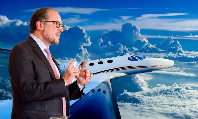 Alexander Schallenberg / Privatjet