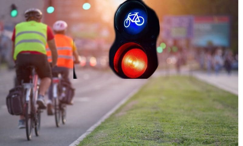 Radfahrer / Ampel