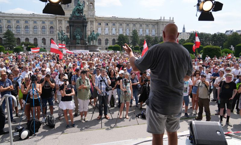 Demo auf dem Heldenplatz