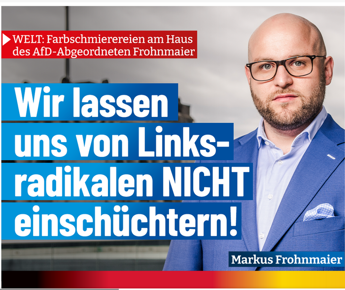 Screenshot Facebook / Markus Frohnmaier AfD