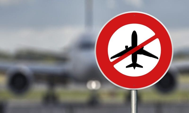 Flugverbotsschild