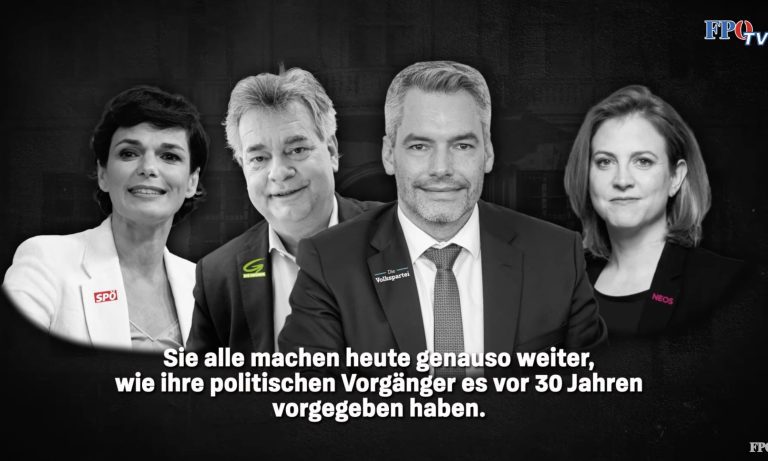 Pamela Rendi-Wagner, Werner Kogler, Karl Nehammer, Beate Meinl-Reisinger