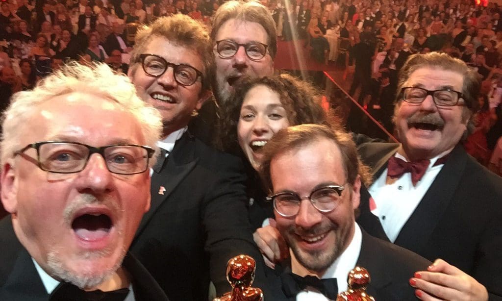 Florian Teichtmeister und Schauspielkollegen