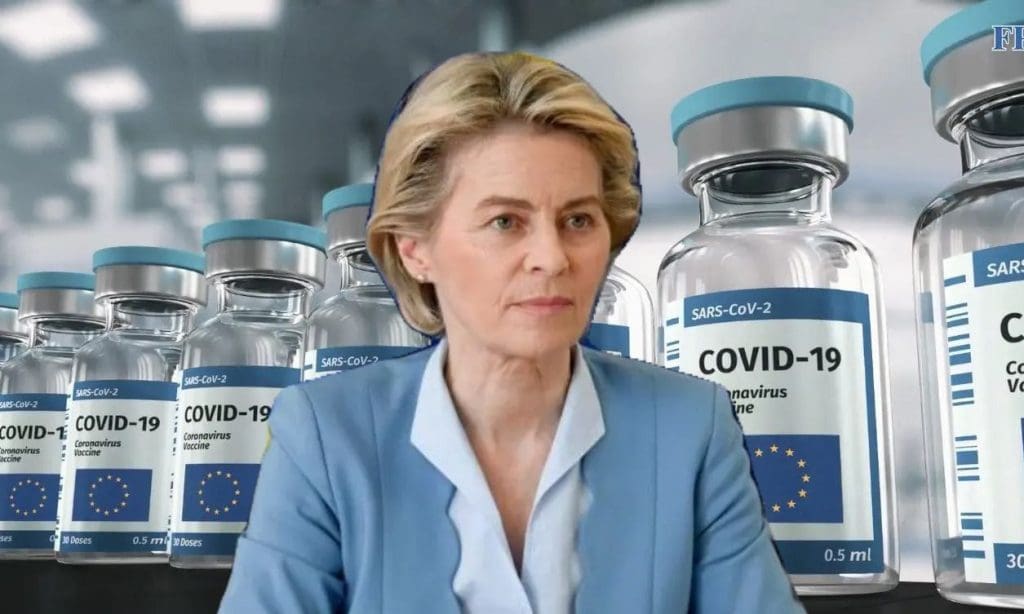 Ursula von der Leyen und Impfdosen