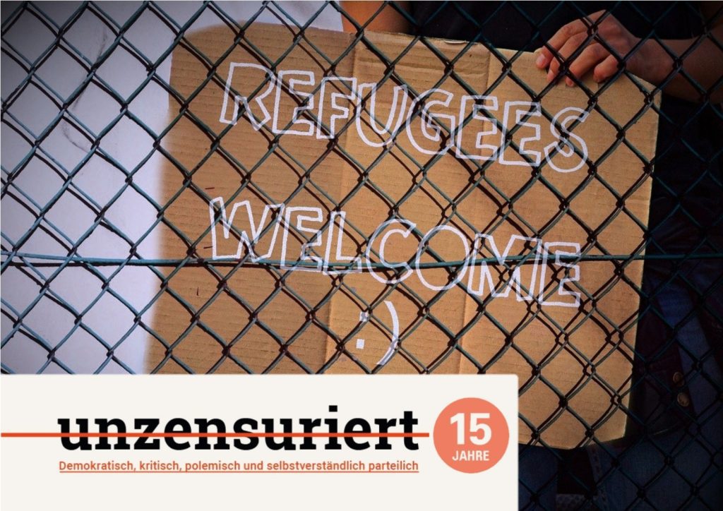 Refugees Welcome-Tafel