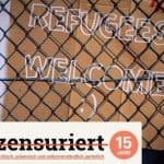Refugees Welcome-Tafel